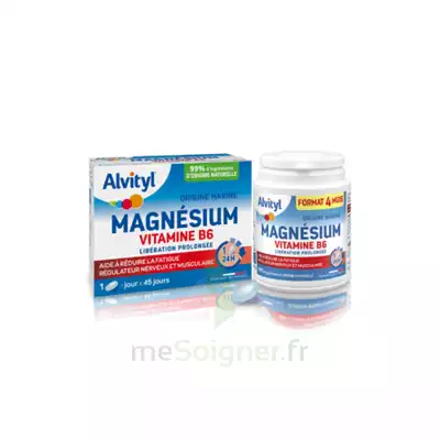 Alvityl Magnésium Vitamine B6 Libération Prolongée Comprimés Lp B/45 à DIGNE LES BAINS